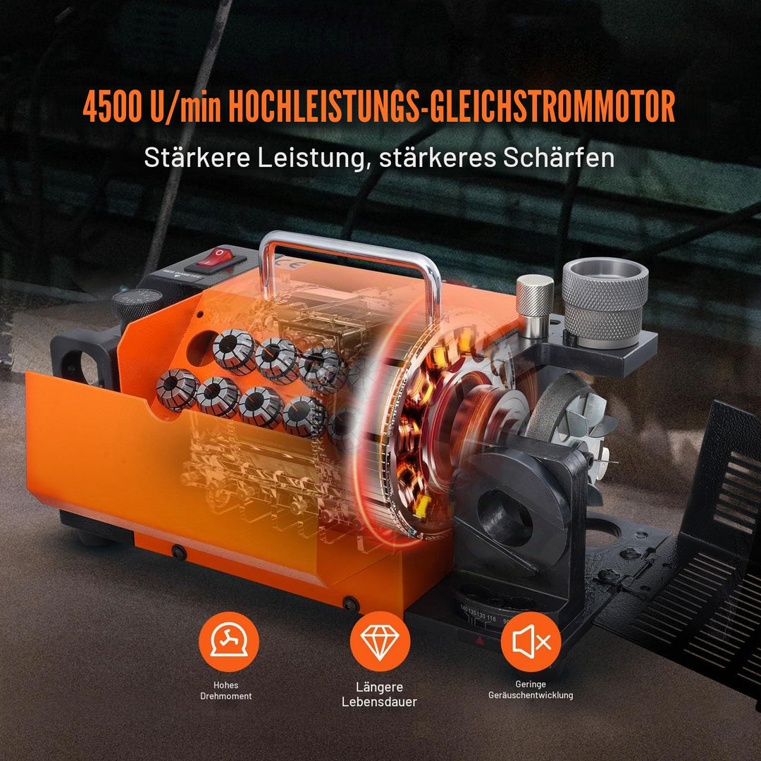 Bohrerschleifgerät 120W CBN-Scheibe für 3–13 mm Bohrer - Bild 5