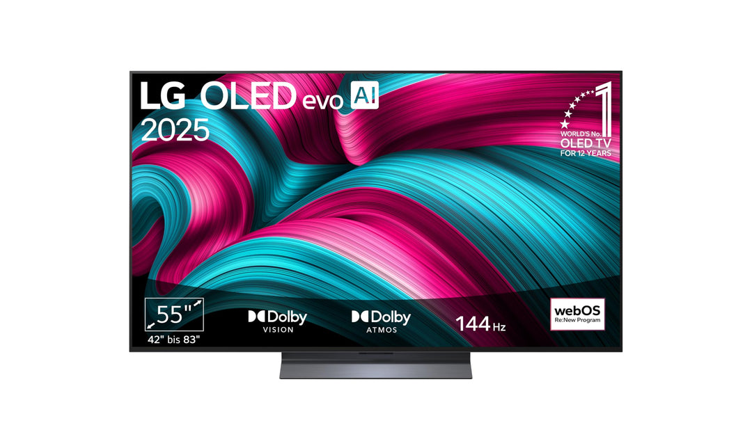 OLED TV 55 Zoll 4K 144Hz mit AI-Prozessor und Dolby Atmos