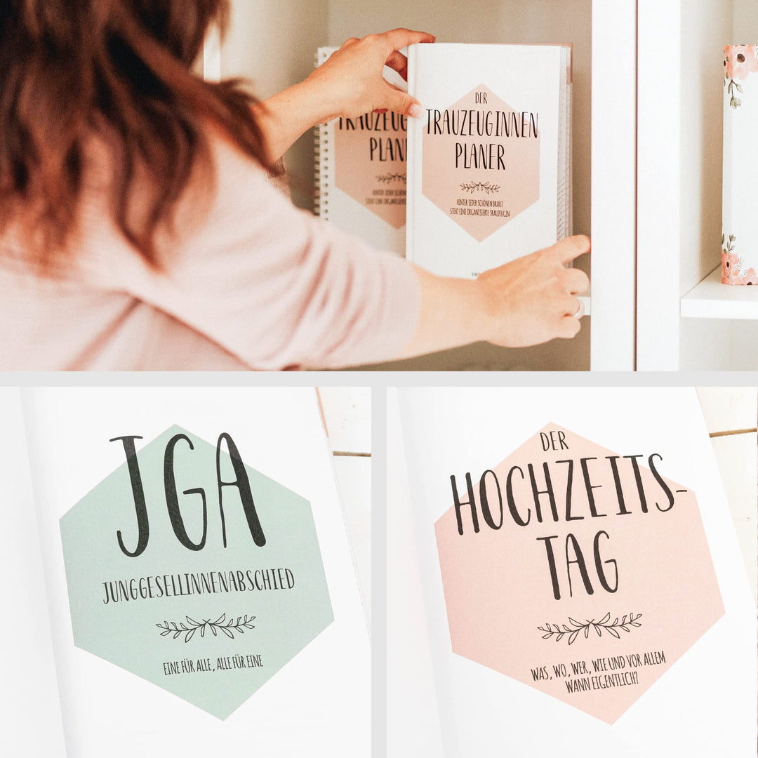 Trauzeugin Planer Hardcover A5 mit Kalender und Checklisten - Bild 3