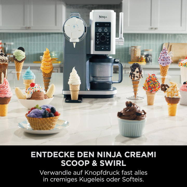 Eismaschine 2-in-1 mit 13 Programmen, 2x480ml Behälter Platinsilber - Bild 9