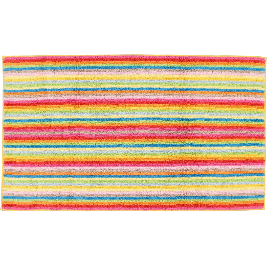 Badteppich Streifen 100% Baumwolle Wendeteppich Multicolor - Bild 5