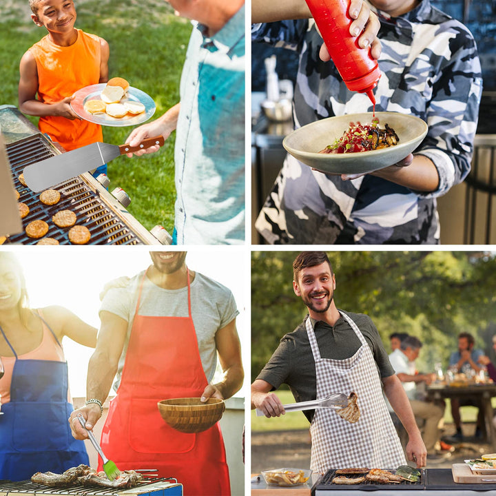 Grillspachtel-Set Edelstahl 9-teilig für Plancha und Teppanyaki - Bild 7