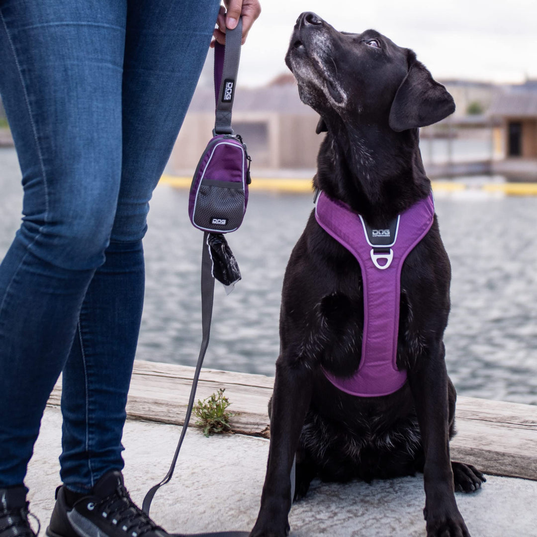 Hundetasche Leckerlibeutel mit Kotbeutelspender wasserabweisend lila - Bild 7