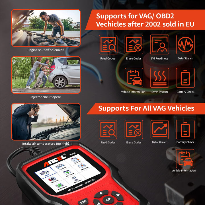 OBD2 Diagnosegerät VAG VW Audi Skoda SEAT 8 Sonderfunktionen - Bild 2