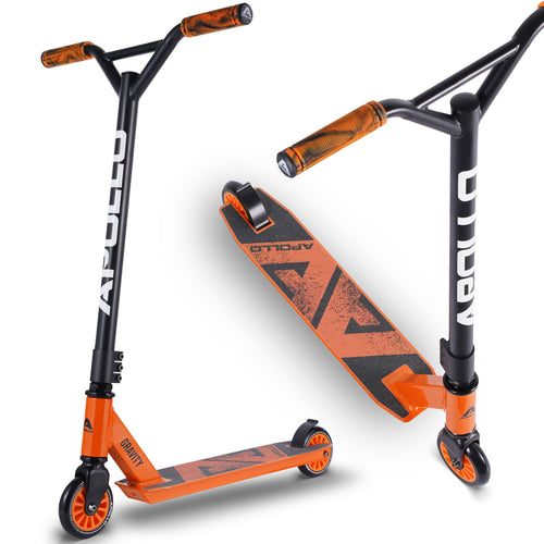 Stuntscooter Kinder Aluminium 100mm ABEC-9 ab 6 Jahren Orange