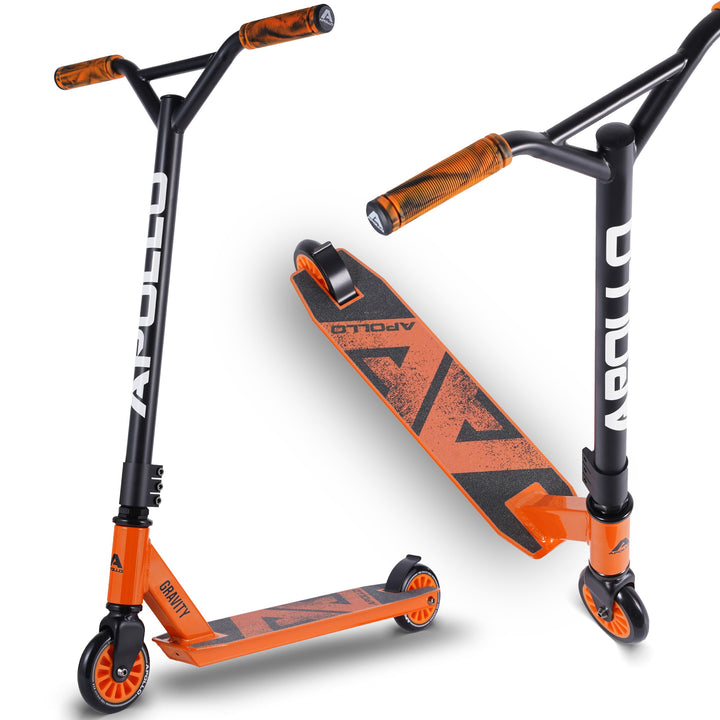 Stuntscooter Kinder Aluminium 100mm ABEC-9 ab 6 Jahren Orange