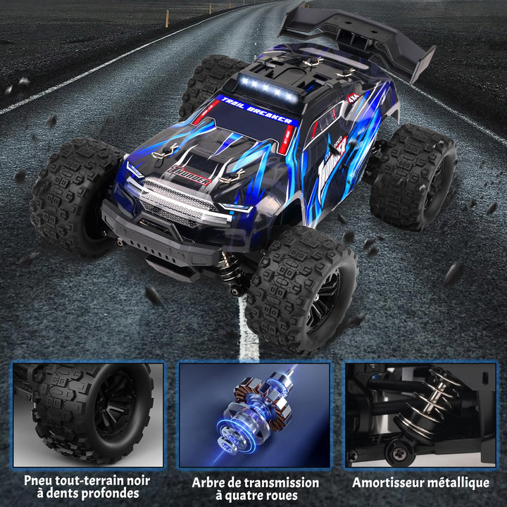 RC Auto 1:18 Offroad 4WD 40 km/h mit 2 LiPo-Akkus Blau - Bild 6