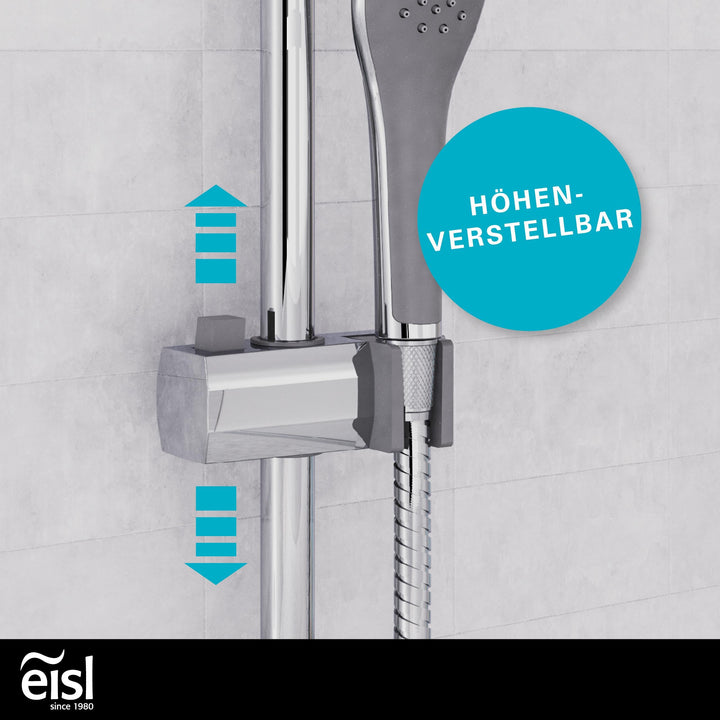 Duschset 2-in-1 mit Regendusche 250x200mm und Handbrause Chrom - Bild 4