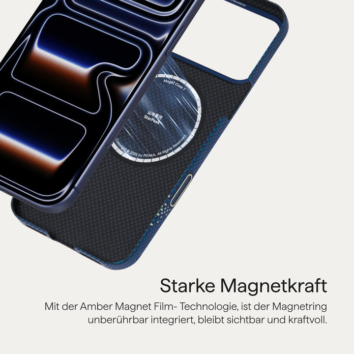 iPhone 17 Pro Max Hülle Aramidfaser MagSafe 1,18mm Milchstrasse - Bild 6