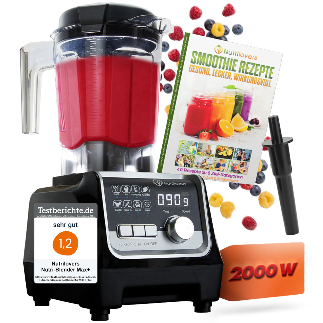 Standmixer 2000W BPA-frei 2L Tritan 9 Stufen mit Timer
