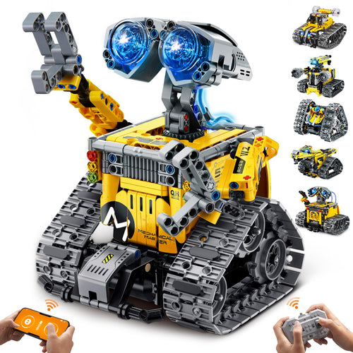 Roboter-Bausatz 6-in-1 mit App und Fernsteuerung 631 Teile ab 8 J.