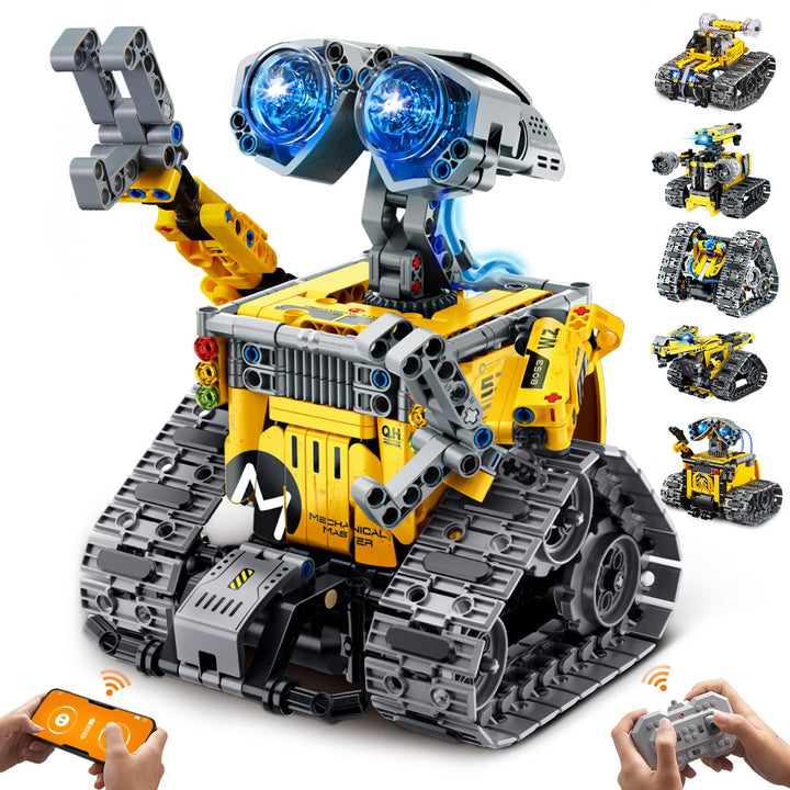 Roboter-Bausatz 6-in-1 mit App und Fernsteuerung 631 Teile ab 8 J.
