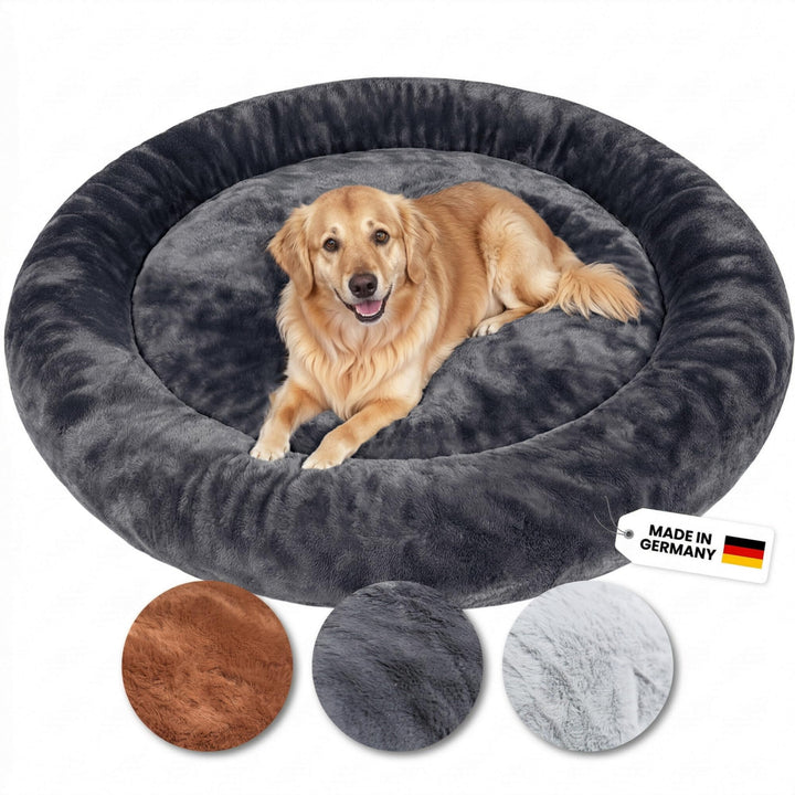 Orthopädisches Hundebett mit hohem Rand, waschbar, Made in Germany