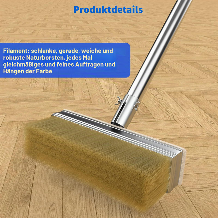 Flächenstreicher mit langem Griff 153cm 2 Pinselköpfe 18cm breit - Bild 3