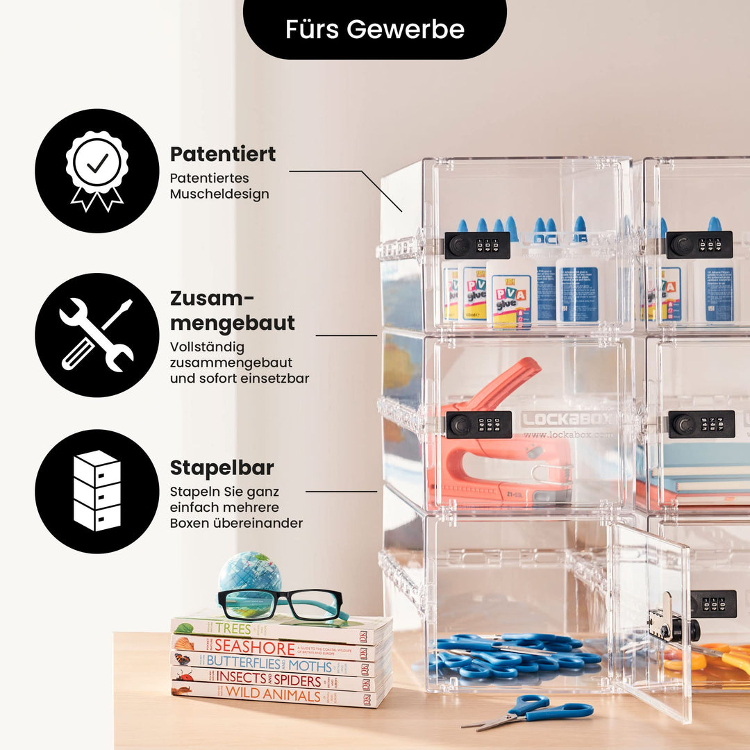 Abschliessbare Box Zahlenschloss 10L Polycarbonat BPA-frei transparent - Bild 9