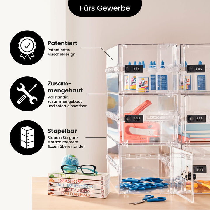 Abschliessbare Box Zahlenschloss 10L Polycarbonat BPA-frei transparent - Bild 9