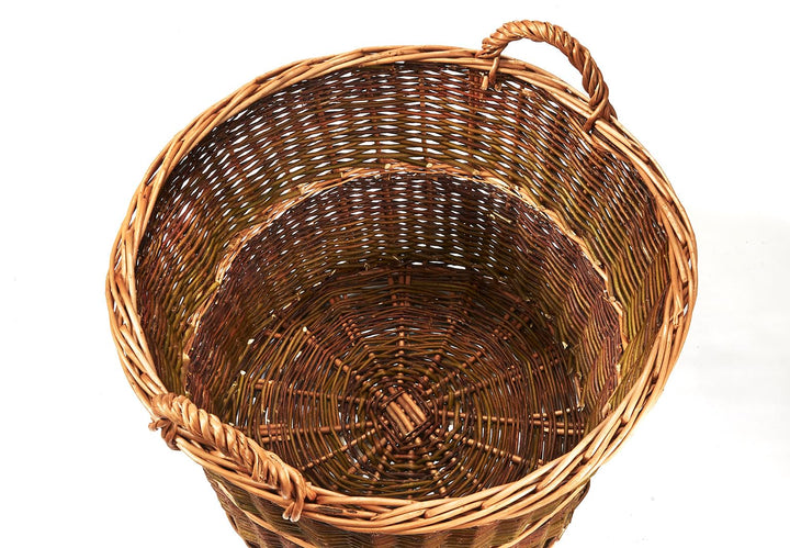 Erntekorb Weide rund mit 2 Griffen, Ø 50 cm, handgeflochten - Bild 4