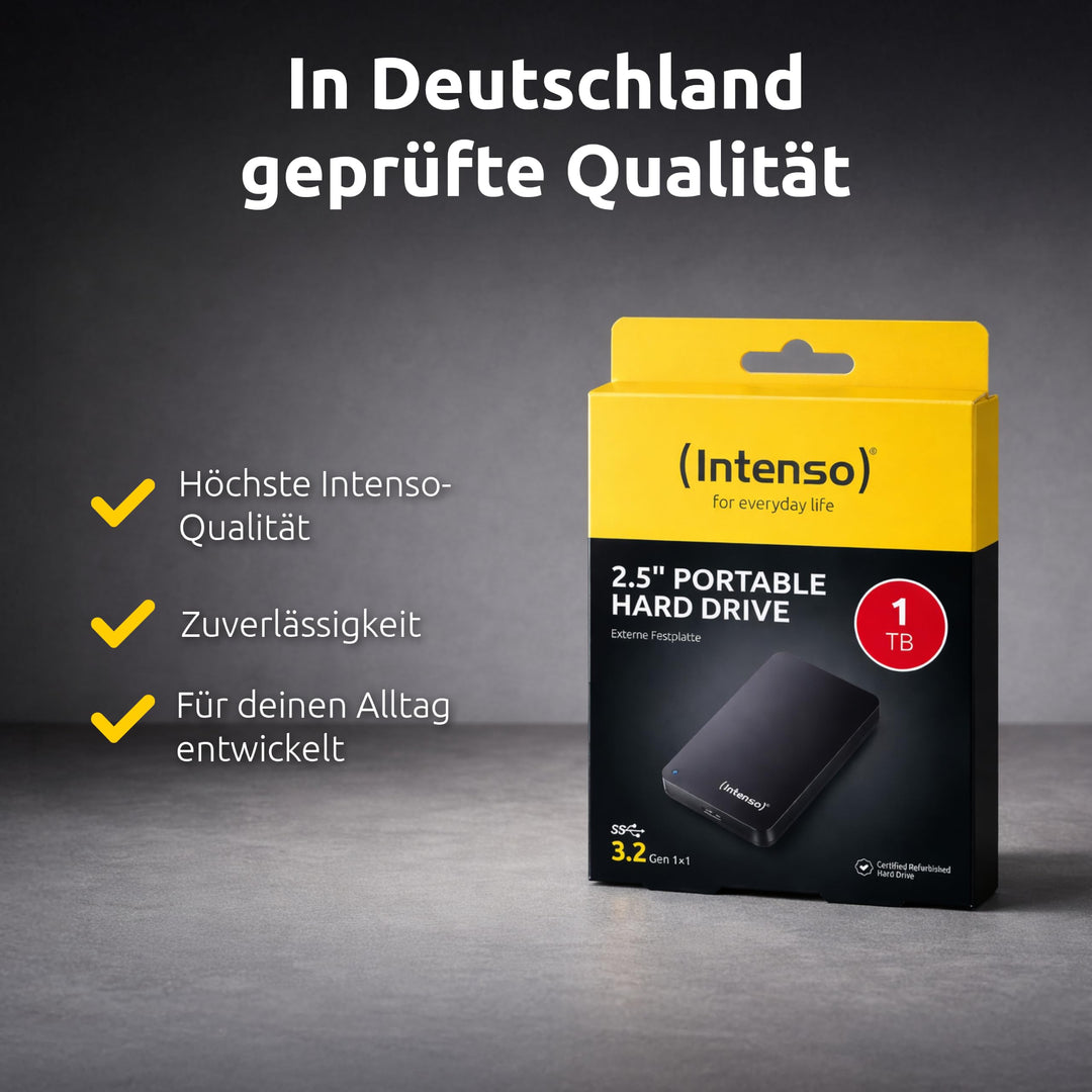 Externe Festplatte 2,5 Zoll Refurbished 1 TB USB 3.2 portabel - Bild 8