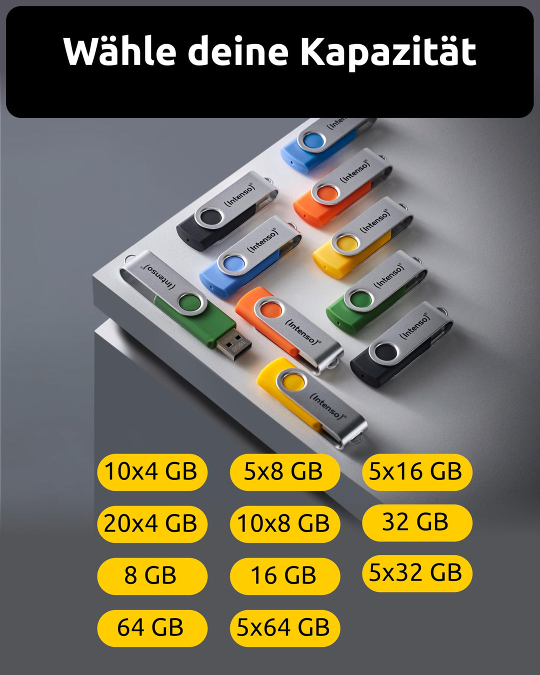 USB-Stick Set 4GB 20er-Pack USB 2.0 farbig sortiert - Bild 10