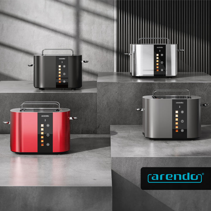 Toaster 2 Scheiben Edelstahl Touchscreen 6 Bräunungsgrade 800W - Bild 7