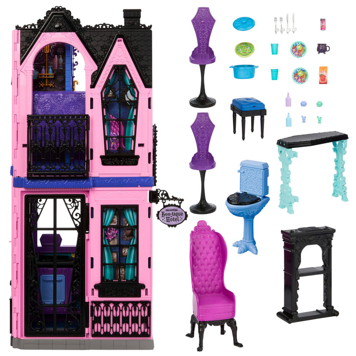 Puppenhaus Monster High Boo-tique Hotel 5 Spielbereiche klappbar - Bild 6