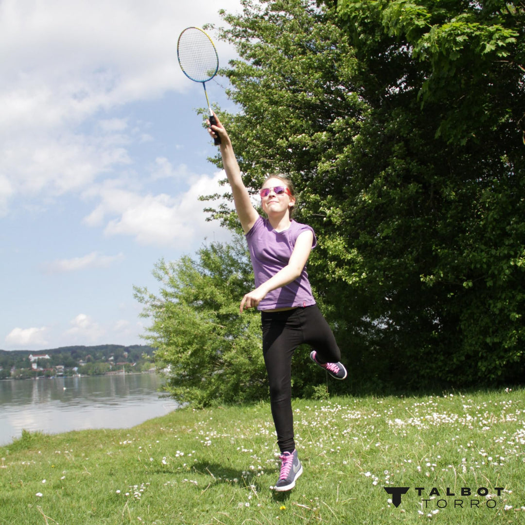 Badminton-Set Family 4 Schläger mit Teleskopnetz für Kinder und Erwachsene - Bild 3
