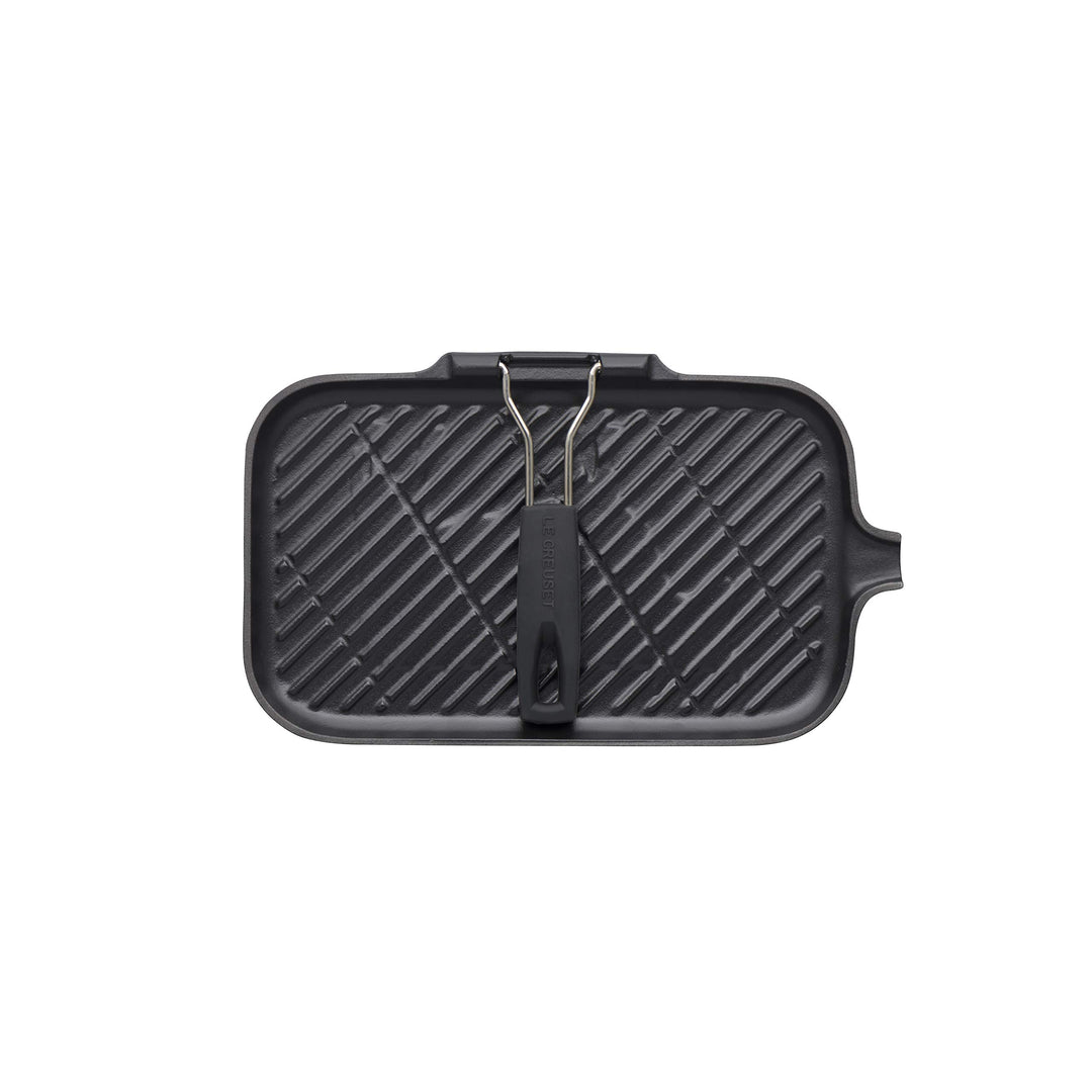 Gusseisen-Grillpfanne rechteckig mit Klappgriff, 59x36 cm - Bild 5