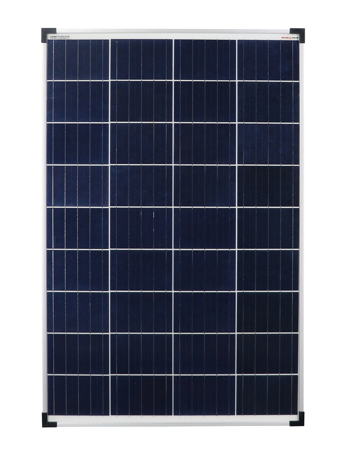 Solarmodul Polykristallin 100W 12V für Wohnmobil, Boot &amp; Gartenhaus