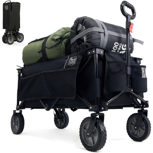 Bollerwagen faltbar 200L Oxford mit Seitentasche und 360°-Rad