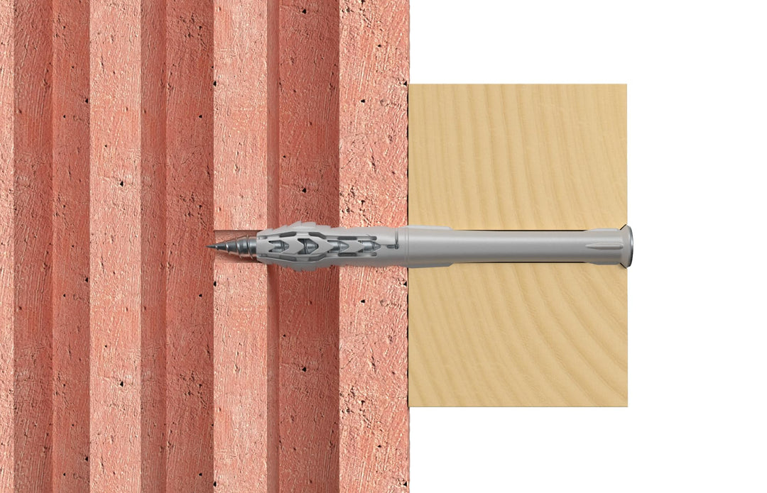 Langschaftdübel Nylon 10x80mm TX40 mit Senkkopfschraube, 50 Stück - Bild 5