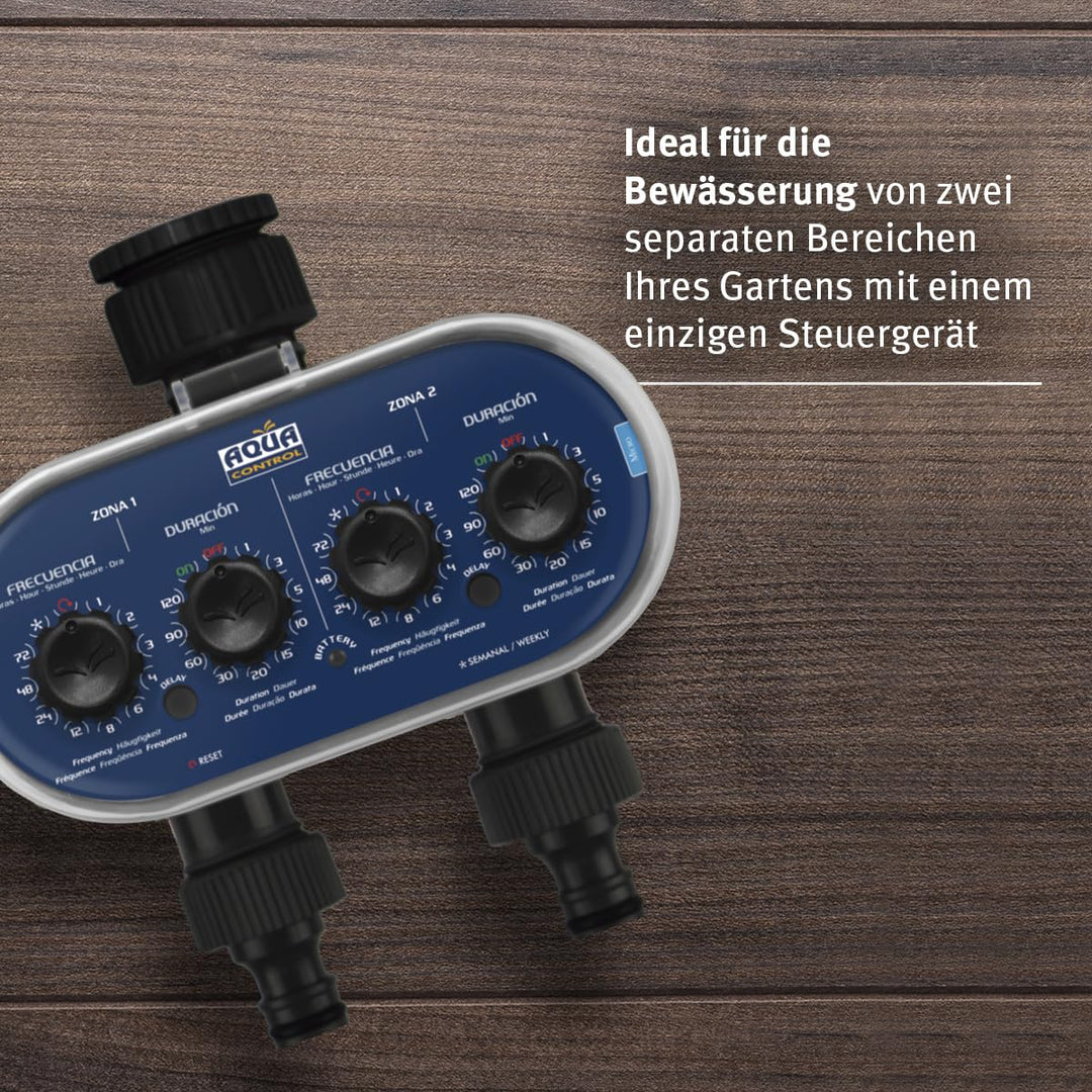 Bewässerungscomputer 2-Zonen mit Delay-Funktion für Garten - Bild 6