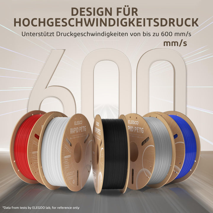 PETG Filament 1.75mm Schwarz 4x1kg Hochgeschwindigkeitsdruck bis 600mm/s - Bild 2