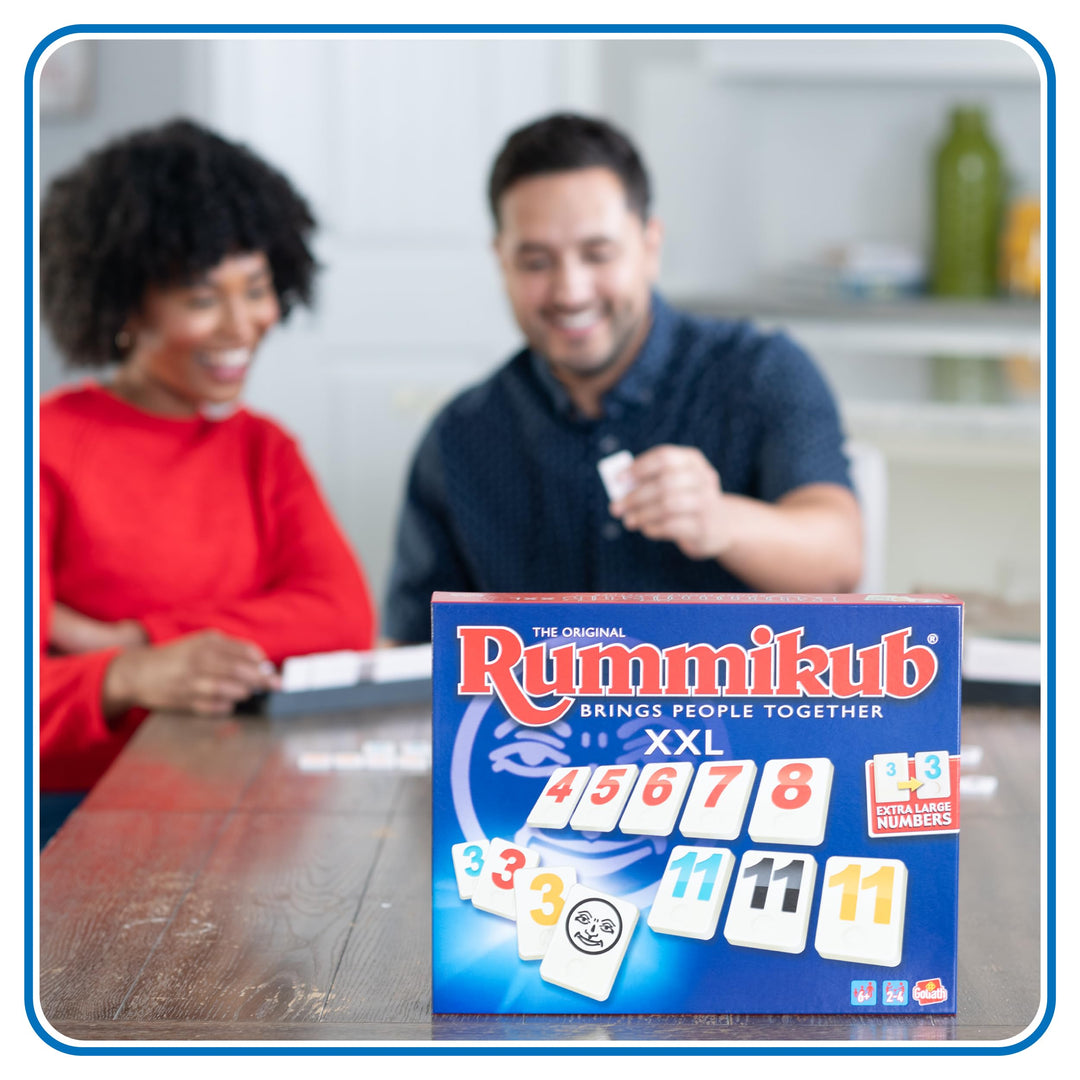 Rummikub XXL Brettspiel mit riesigen Zahlen für 2-4 Spieler ab 7 Jahren - Bild 4