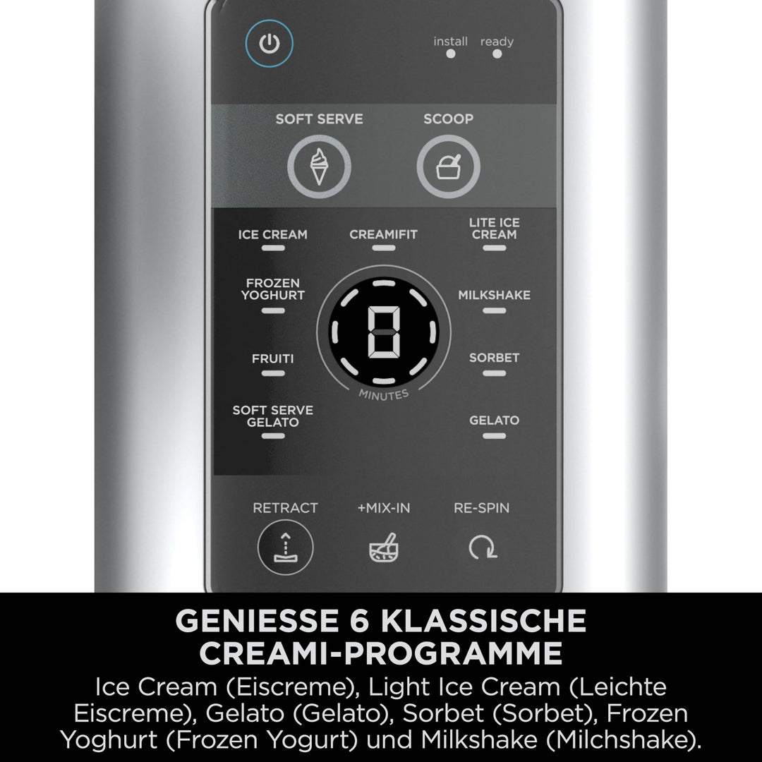 Eismaschine 2-in-1 mit 13 Programmen, 2x480ml Behälter Platinsilber - Bild 3