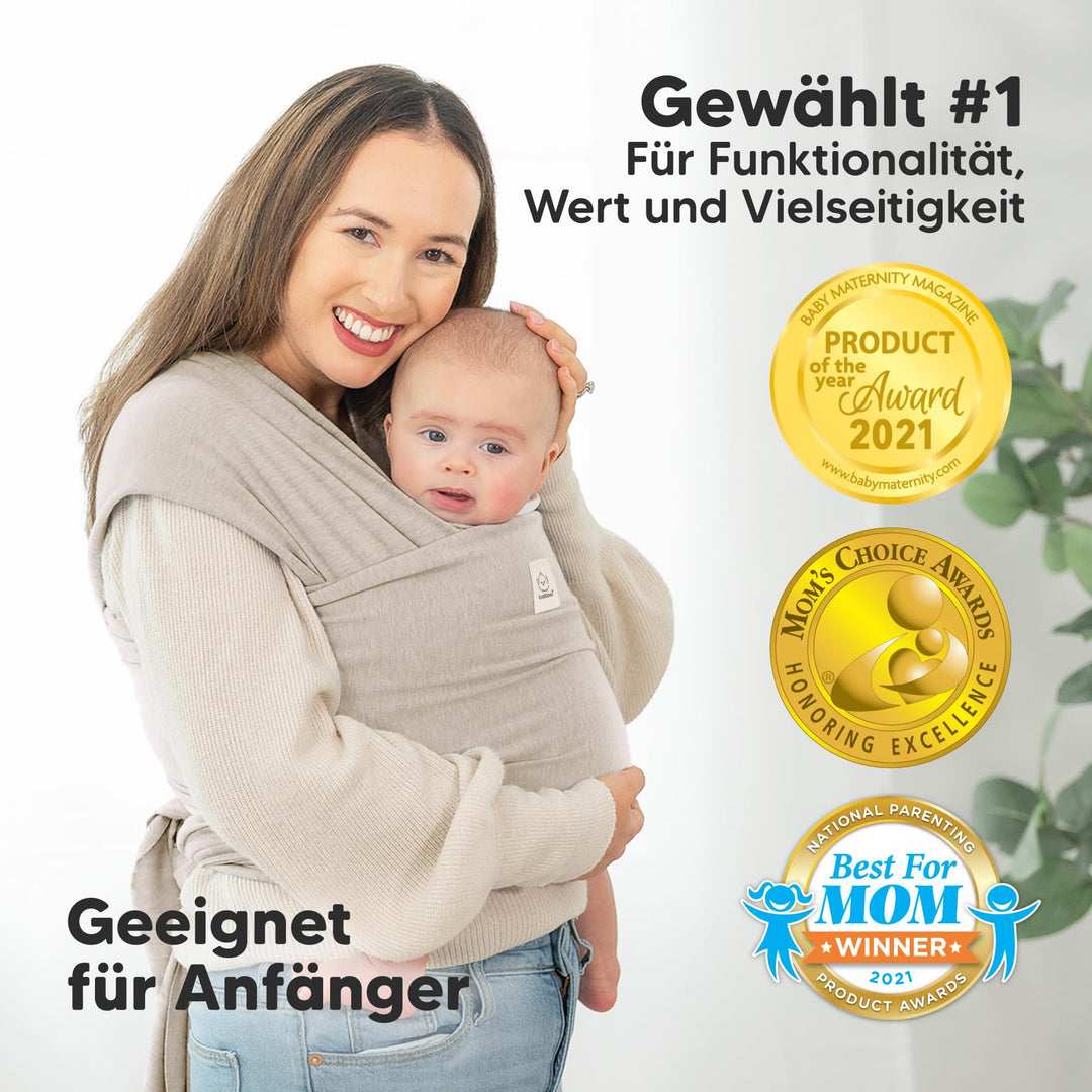 Babytrage-Tuch ab Geburt Elastisch Atmungsaktiv IHDI-zertifiziert - Bild 3