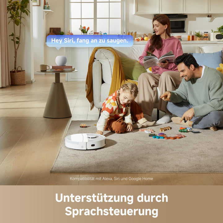 Saugroboter mit Wischfunktion 13.000 Pa Saugkraft für Teppich &amp; Hartboden - Bild 9