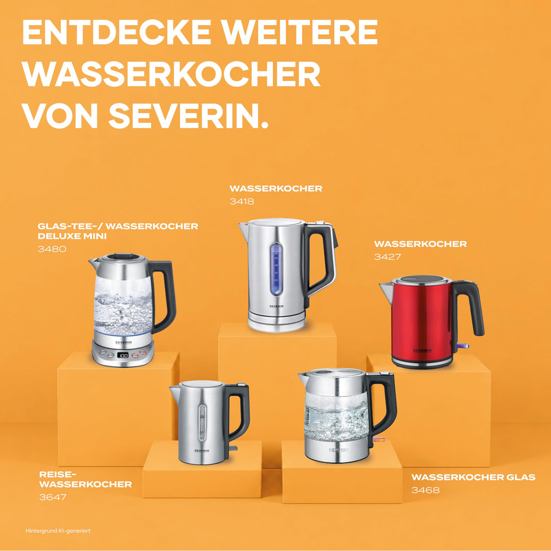 Wasserkocher 1,7 L Edelstahl 3000 W mit Temperaturwahl 40–100°C - Bild 10