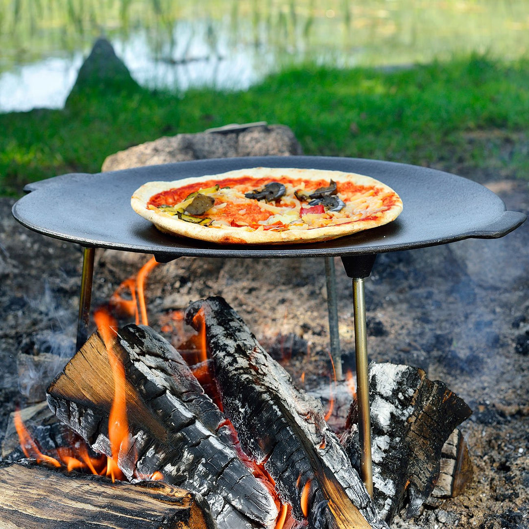Grillschale Gusseisen emailliert rund Ø 45 cm für Feuerschale - Bild 5