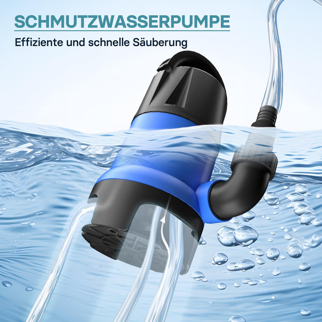 Schmutzwasserpumpe 400 W 7500 l/h für Garten, Teich &amp; Keller - Bild 2