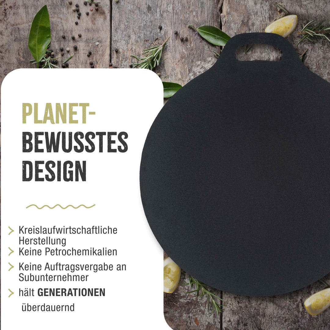 Gusseisen Grillplatte 38cm PTFE-frei für Induktion, Gas, Ofen - Bild 6