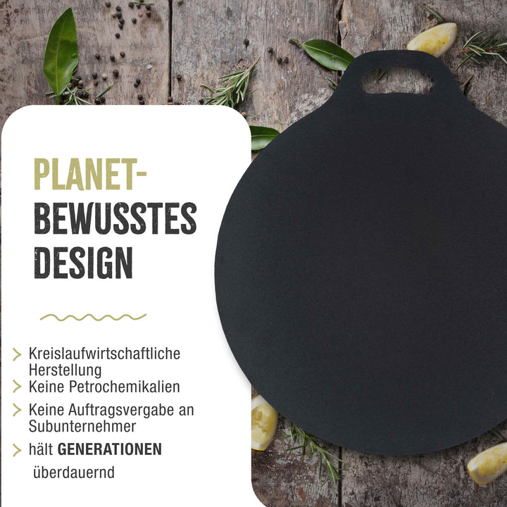 Gusseisen Grillplatte 38cm PTFE-frei für Induktion, Gas, Ofen - Bild 6