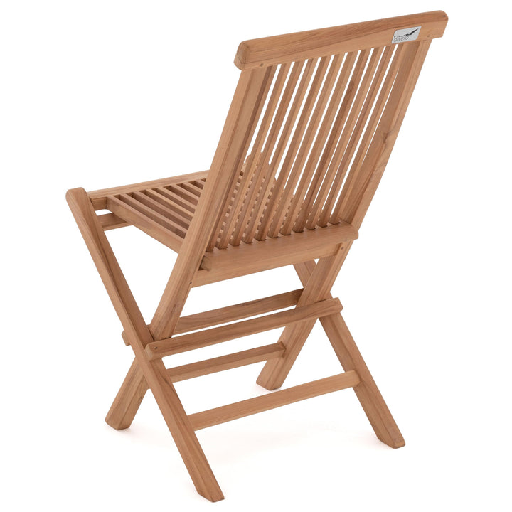 Klappstuhl Teakholz 4er-Set klappbar für Garten und Balkon - Bild 5