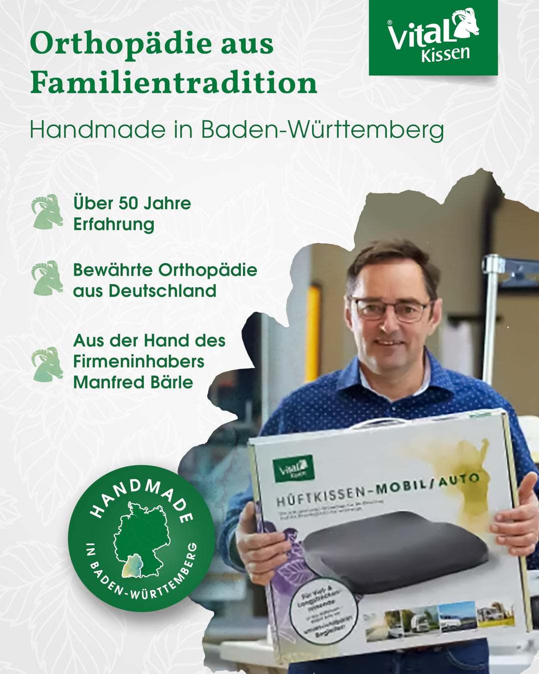 Orthopädisches Keilkissen Bürostuhl ergonomisch gegen Rückenschmerzen - Bild 6
