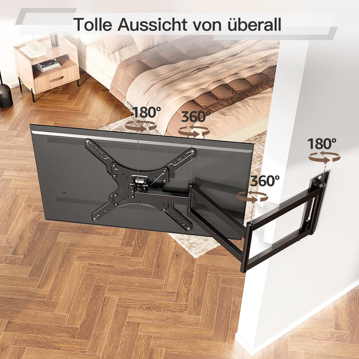 TV Wandhalterung 950mm langer Arm schwenkbar für 26-65 Zoll - Bild 3
