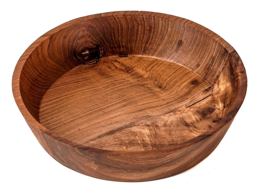 Holzschale Rustikales Wurzelholz Ø 21 cm Handarbeit Landhaus