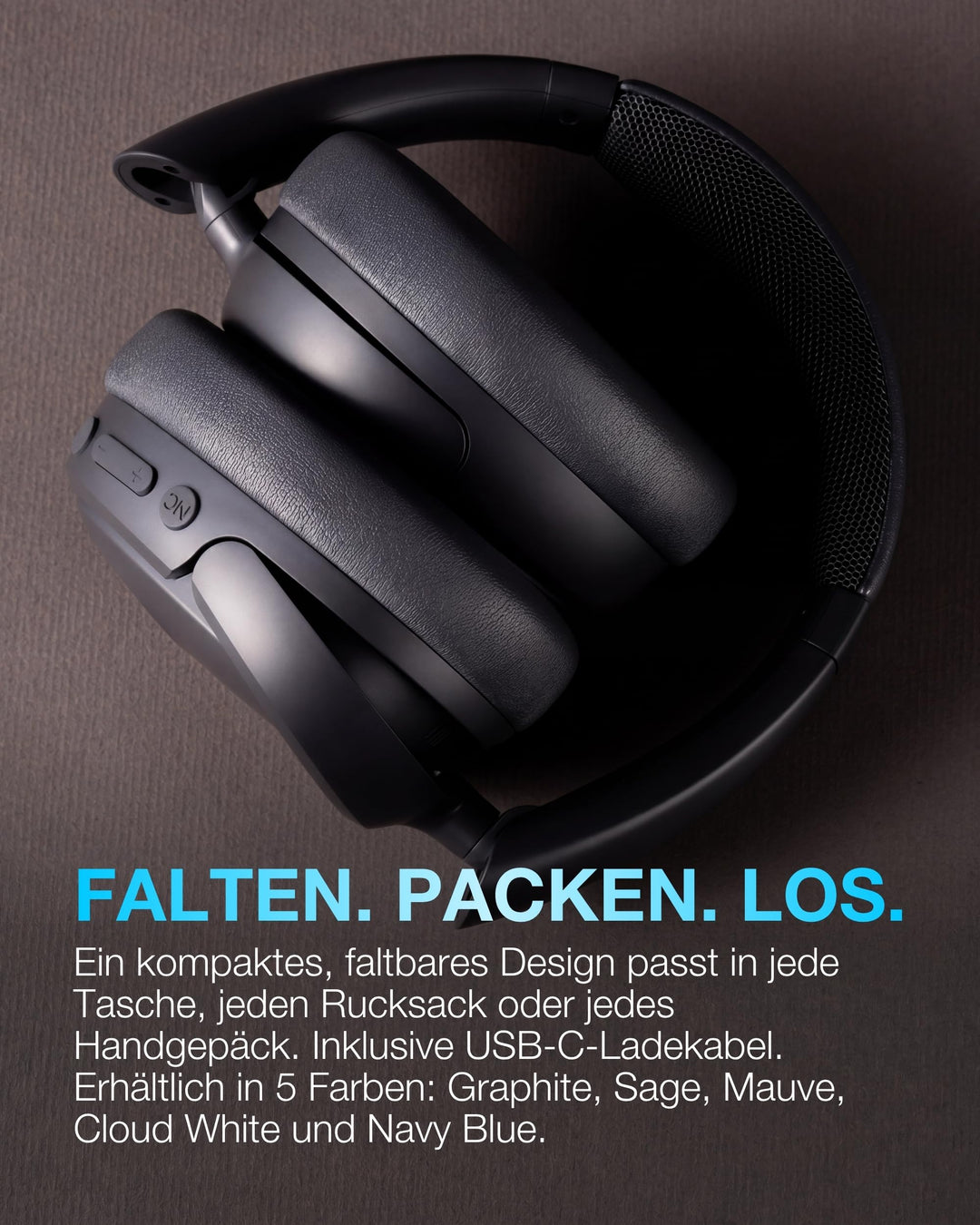 Over-Ear Bluetooth Kopfhörer ANC 70h Akku Spatial Audio Graphit - Bild 7