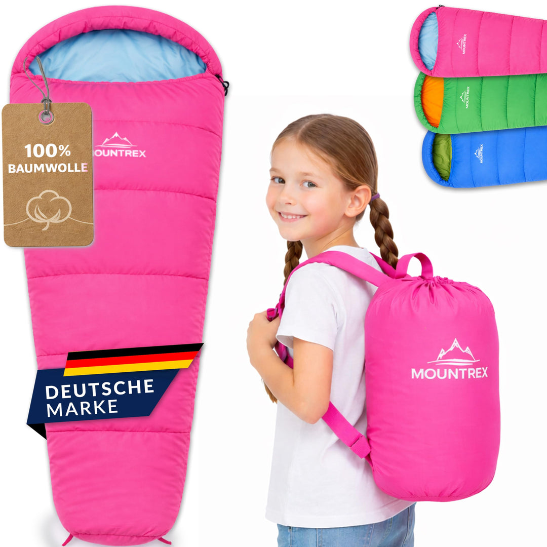 Kinderschlafsack Baumwoll-Innenfutter für Reisen und Camping - Bild 8
