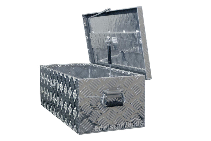 Deichselbox Aluminium Riffelblech 57 L abschliessbar fuer Anhaenger - Bild 5