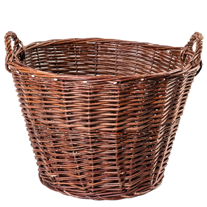Weidenkorb handgeflochten Ø 50 cm für Kaminholz und Gemüse - Bild 2