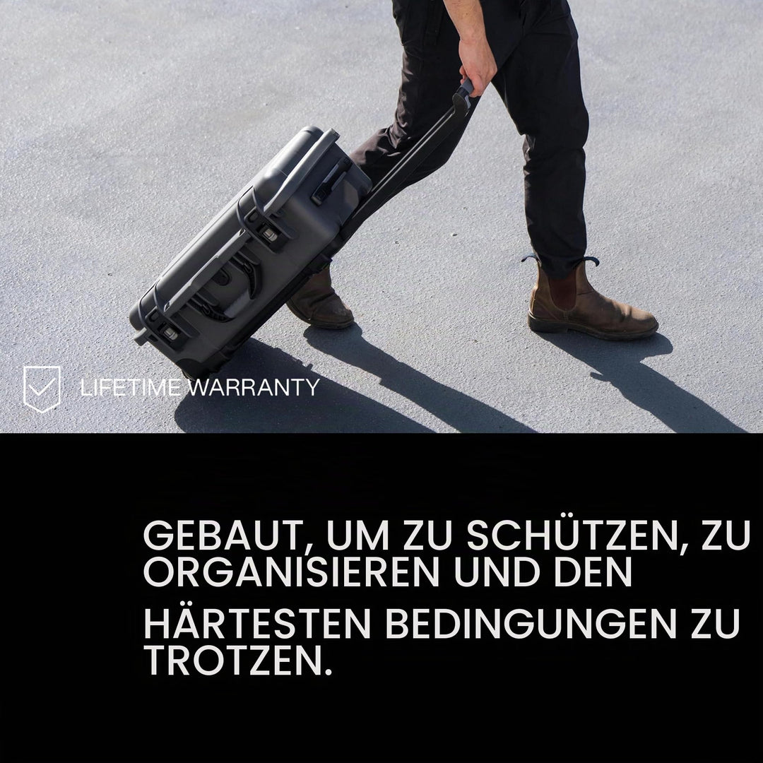 Hartschalenkoffer Kamera IP67 mit Rollen und Trennwänden 56x36x23 cm - Bild 8